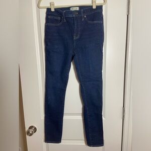 Madewell Dark Wash High-Rise Skinny Jeans